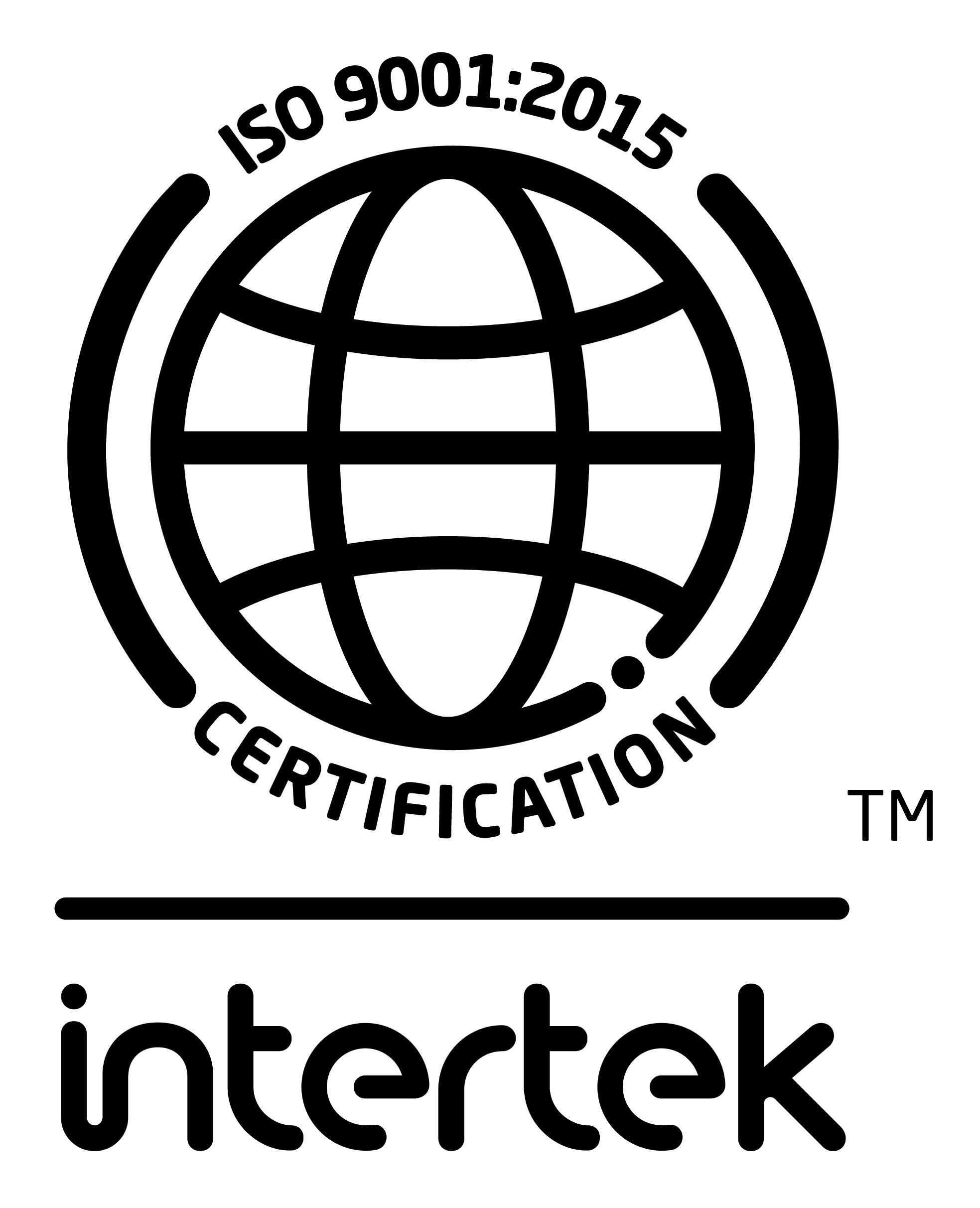 Logo of Intertek, ISO 9001:2015 Registrar